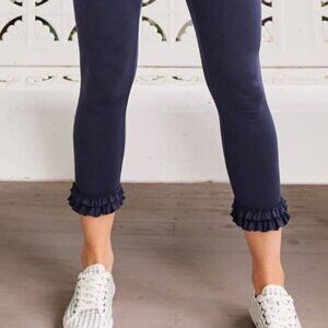 Original Matilda Jane Cropped Ruffle Legging - Navy Medium